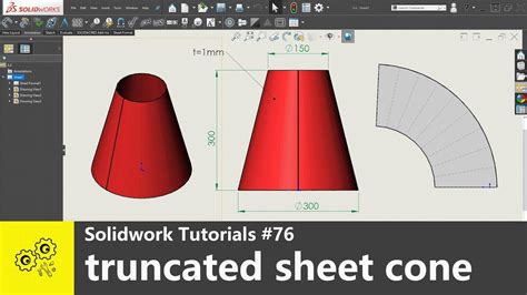 how to develop a cone sheet metal|truncated cone from flat sheet.